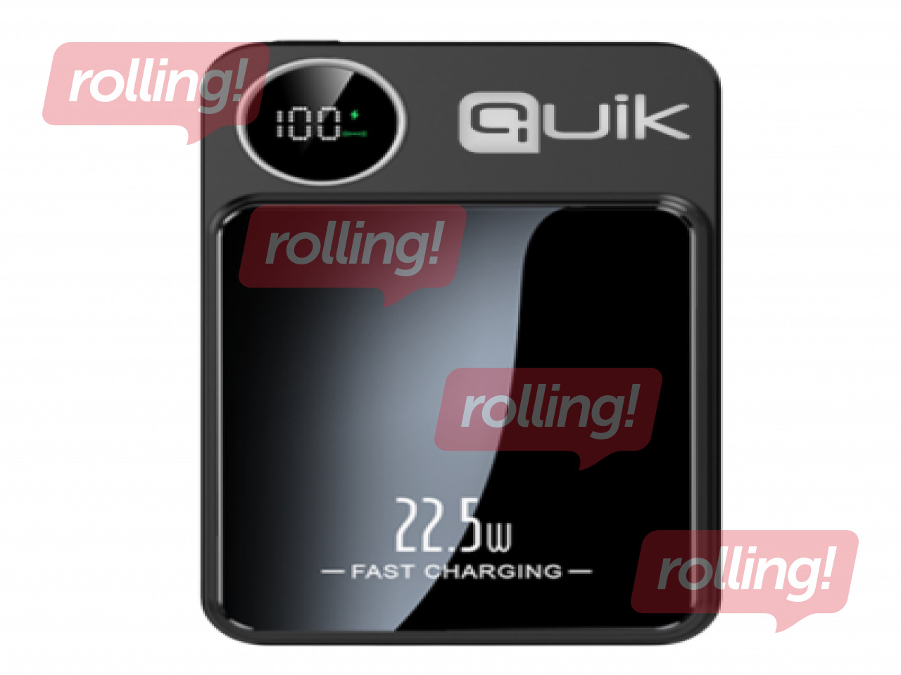 Magnetiline energia salvestamine Quik QP-810 traadita magnetiline välislaadimise aku 10000 mAh, must