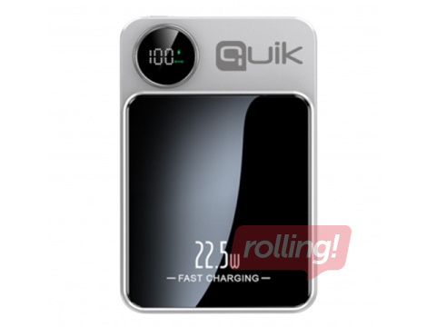 Magnetiline kaasaskantav laadija Quik QP-810 10000mAh, valge