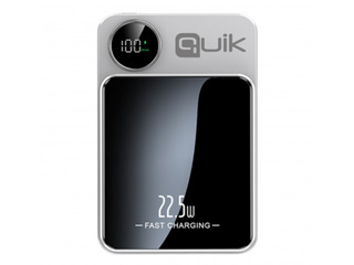 Magnetiline kaasaskantav laadija Quik QP-810 10000mAh, valge