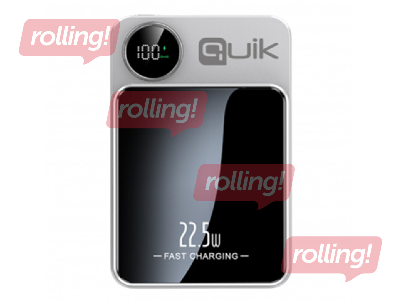 Magnetiline kaasaskantav laadija Quik QP-810 10000mAh, valge