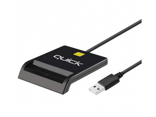 Smart card reader Quick QR-510 Smart ID Card Reader USB-A Male, black