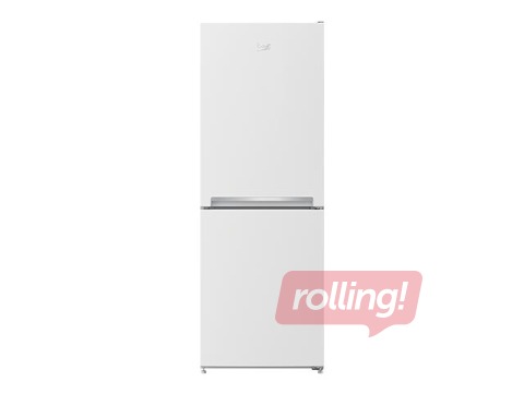 Refrigerator Beko with freezer compartment on the bottom, 153 cm, white