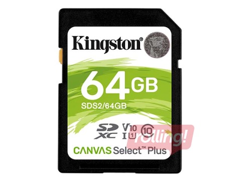 Atmiņas karte Kingston Canvas Select SDHC 64GB