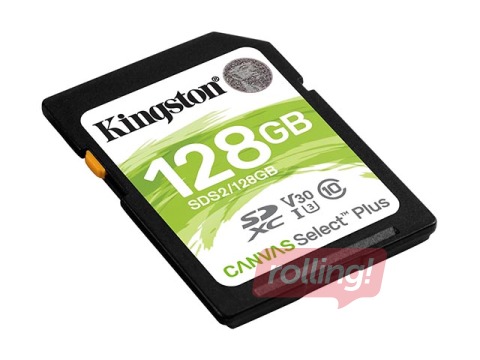 Flash memory Kingston SDXC 128GB Canvas Select Plus