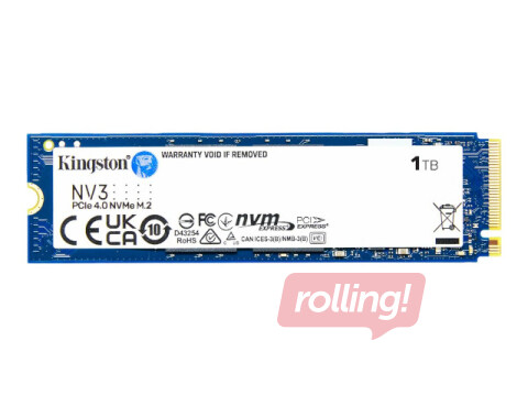 Kingston 1TB NV3 SSD M.2 2280 PCIe 4.0 NVMe