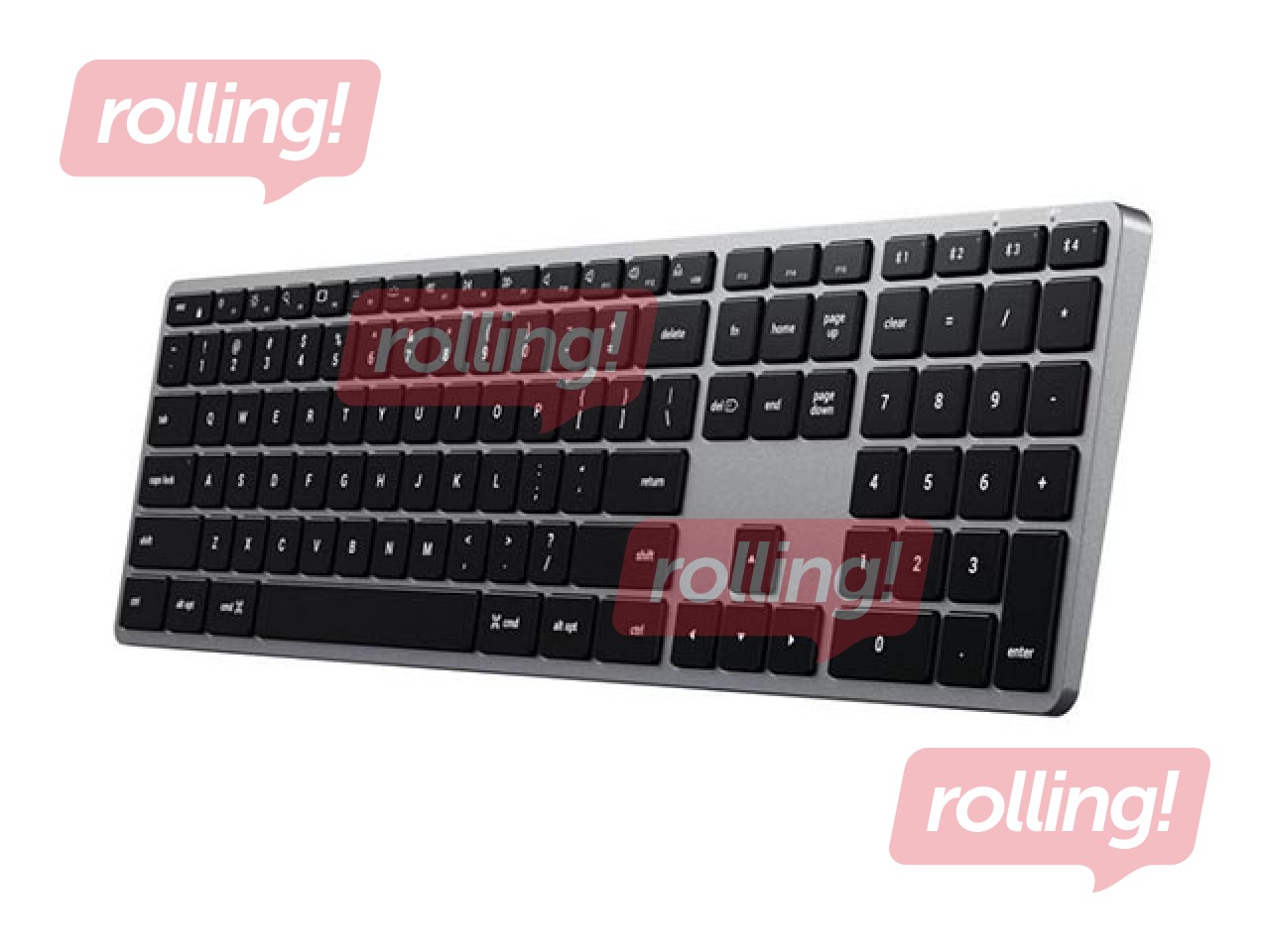 Juhtmevaba klaviatuur Satechi X3, kuni 4 seadmele, US/ENG