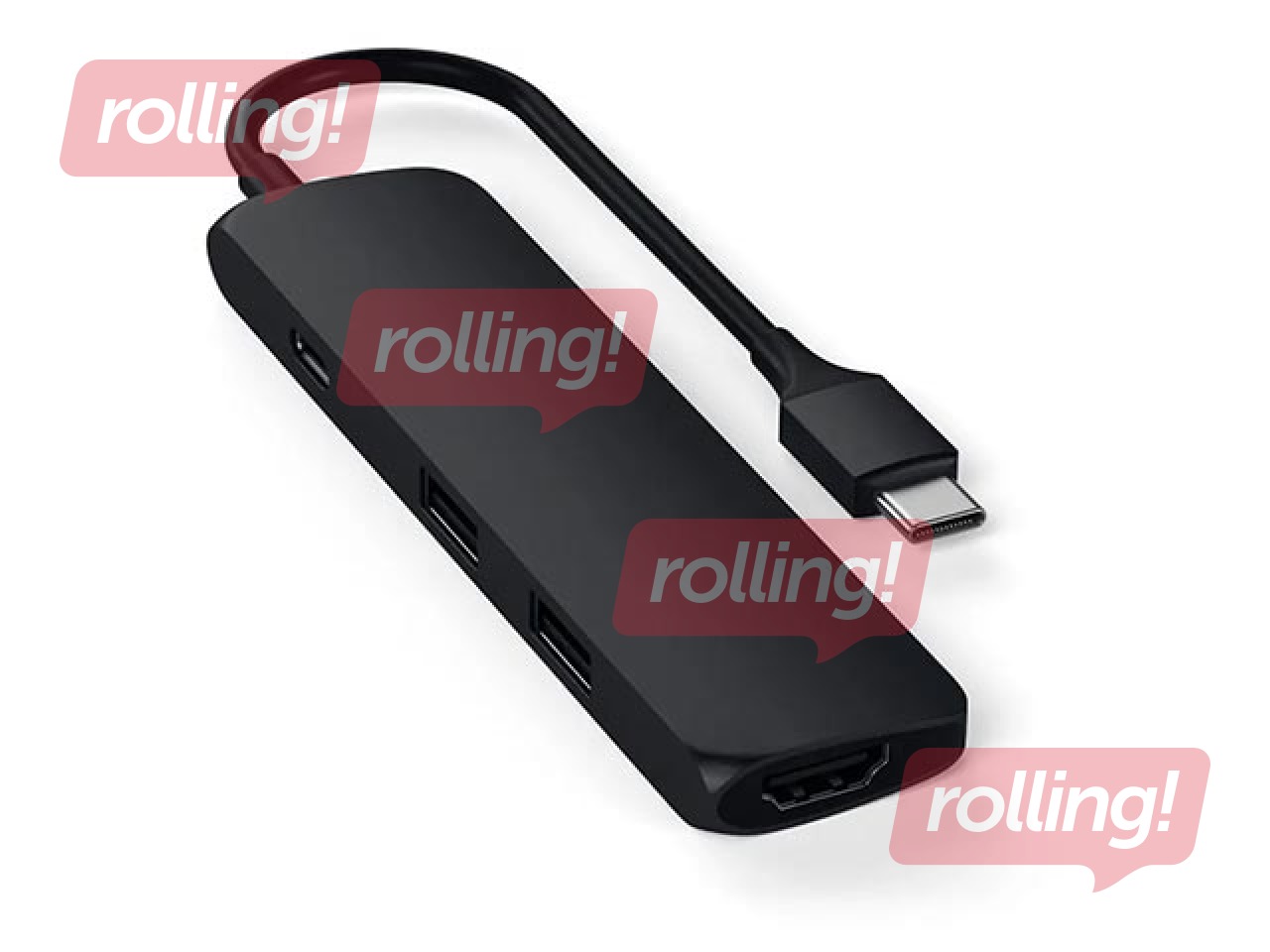 Satechi Slim USB-C MultiPort Adapter with 4K HDMI Video Output and 2 USB 3.0 Ports