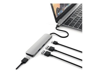 Satechi Slim USB-C MultiPort adapter 4K HDMI videoväljundi ja 2 USB 3.0 pordiga
