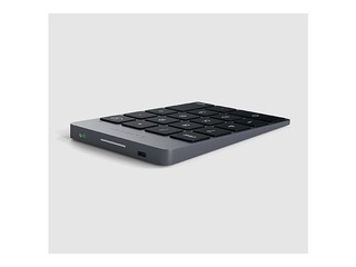 Alumīnija bezvadu ciparu tastatūra Satechi, pelēka