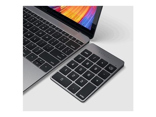 Alumīnija bezvadu ciparu tastatūra Satechi, pelēka