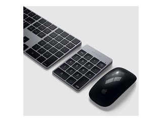 Alumīnija bezvadu ciparu tastatūra Satechi, pelēka