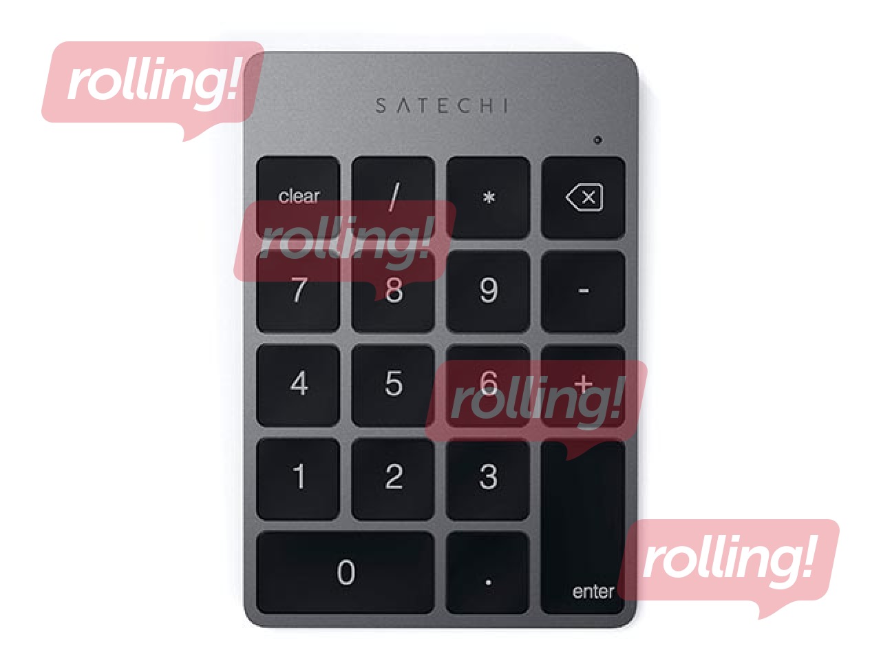 Алюминиевая тонкая перезаряжаемая Bluetooth-клавиатура Satechi, космический серый
