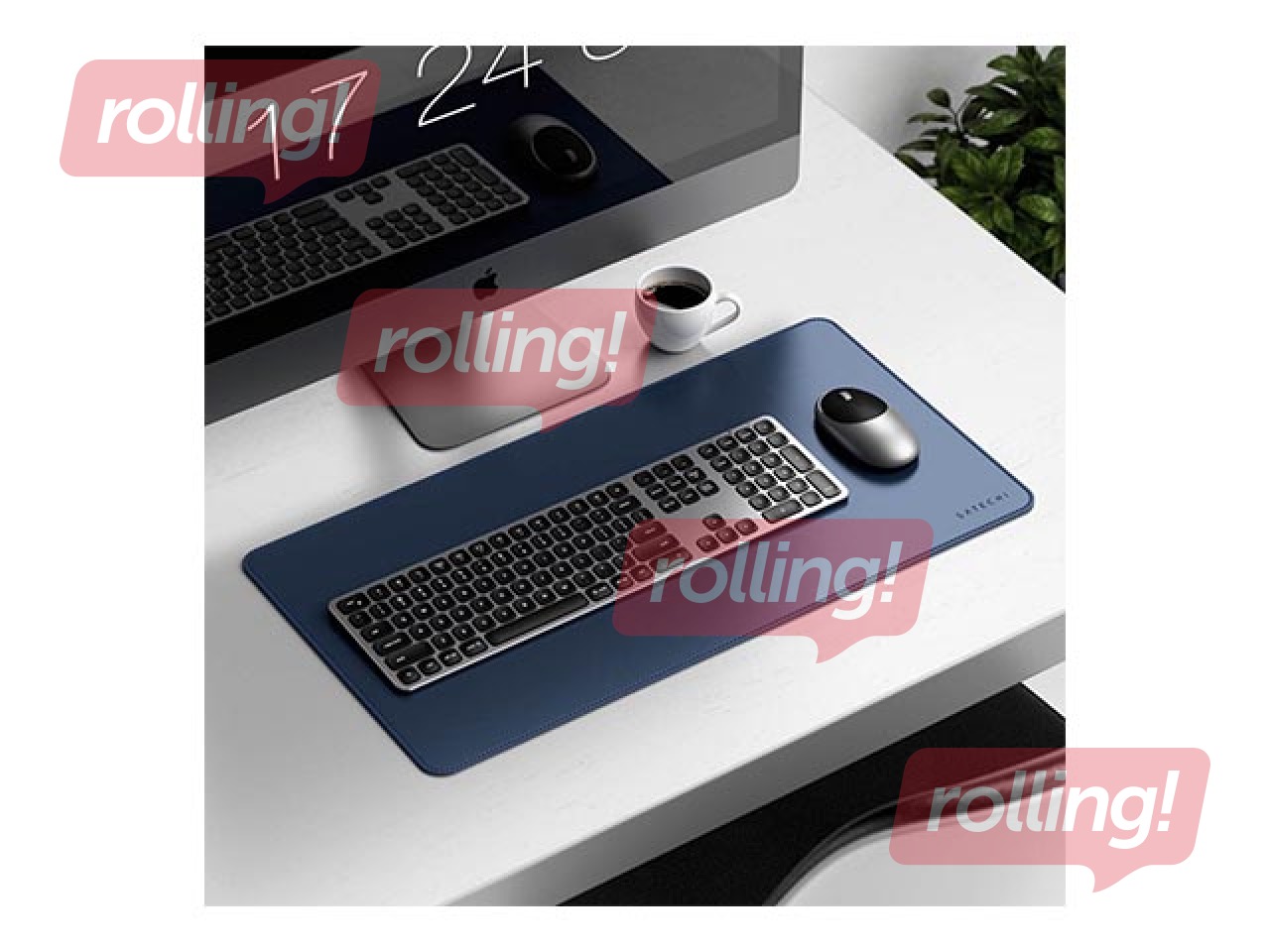 Desk mat Satechi Eco-Leather, blue