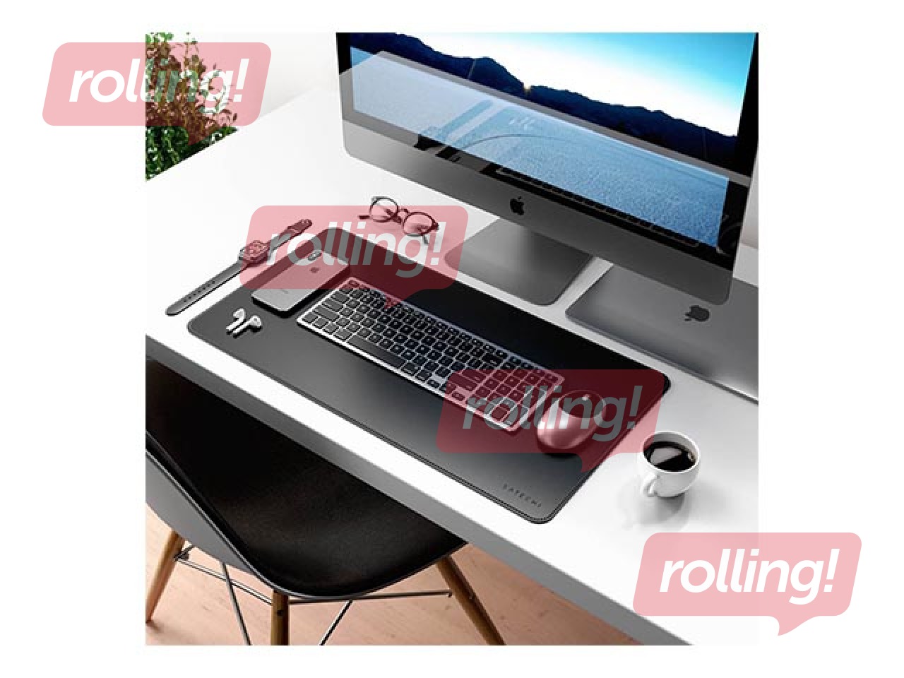 Satechi Eco-Leather lauamatt, must