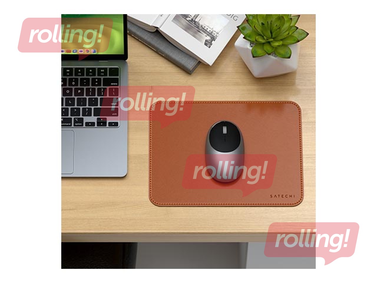 Hiirematt Satechi, ökonahk, pruun