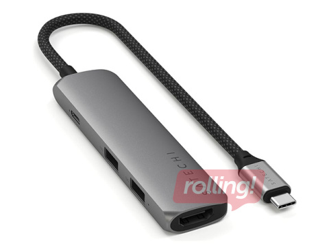 Адаптер, Satechi, Multiport, USB-C, Space Grey