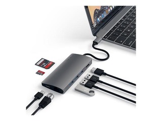 Satechi USB-C Multi-Port Adapter 4K HDMI, Gigabit Ethernet V2