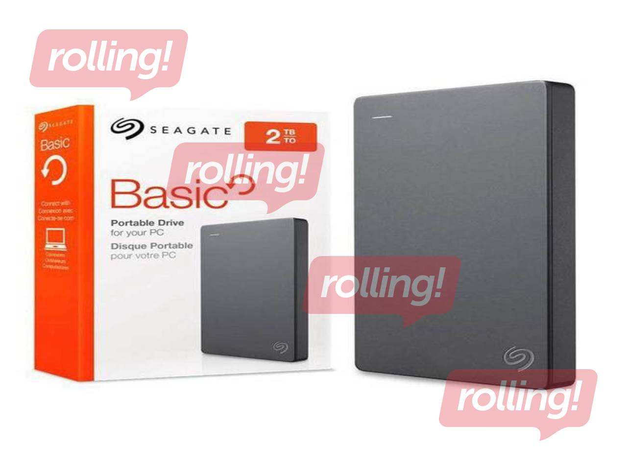 Seagate Basic external Hard drive, 2TB, USB 3.0