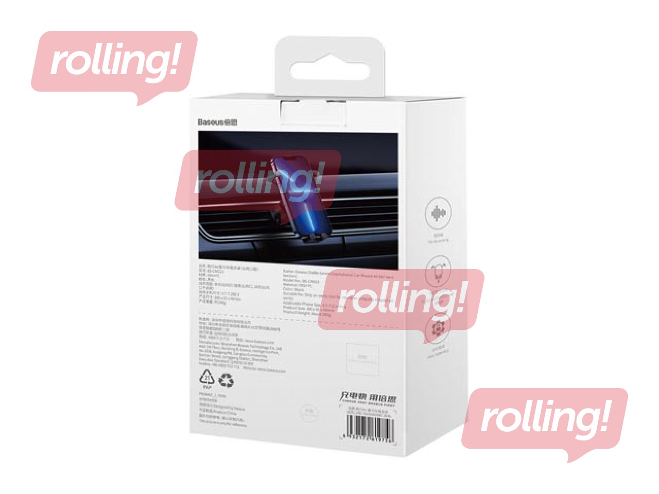 Auto telefonihoidik Baseus, Stable Series, must