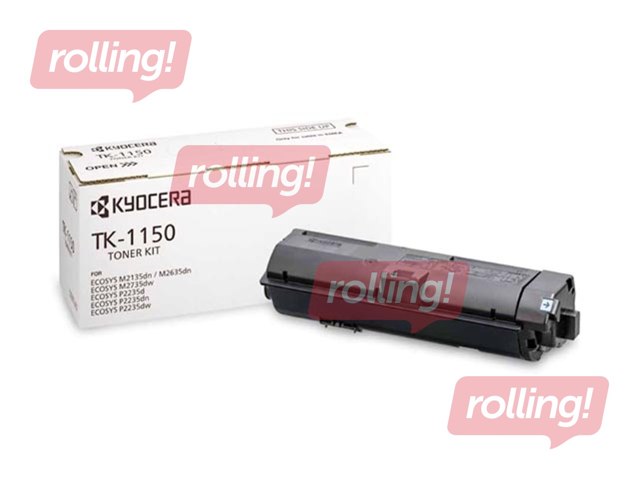 Tonera kasete Kyocera Ecosys P2235dn/P2235dw, melna, (3000 lpp.)