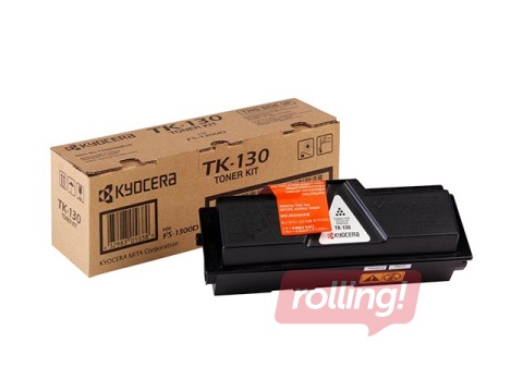Toonerkassett Kyocera FS-1300D, must, (7200 lk)