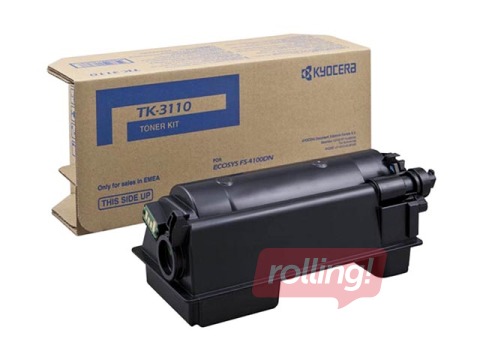 Toonerkassett Kyocera  FS-4100DN, must, (15000 lk)