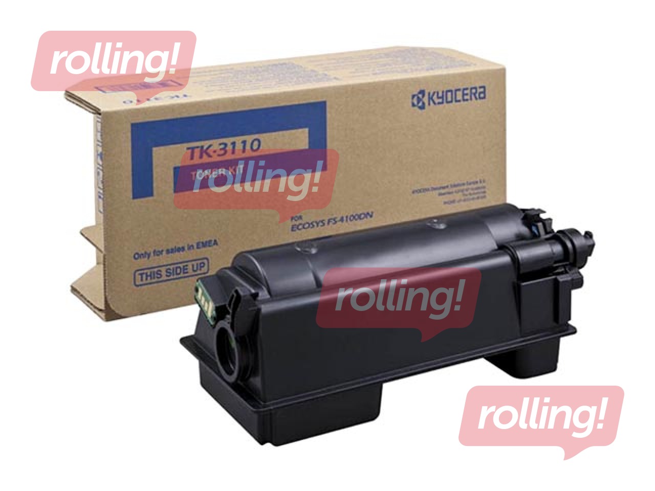 Toonerkassett Kyocera  FS-4100DN, must, (15000 lk)