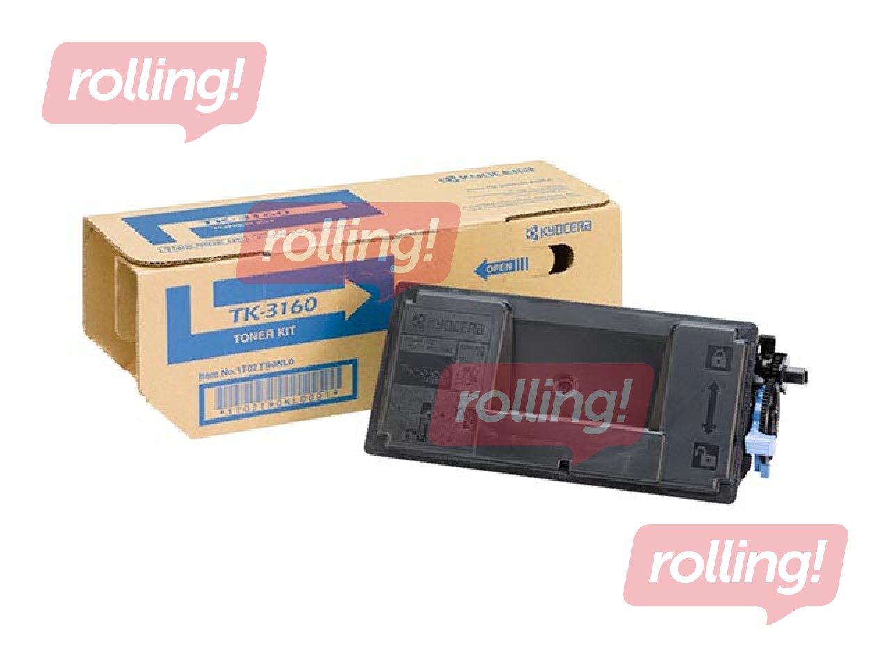 Tonera Kasete Kyocera Ecosys P3045dn, melna (12500 lpp)