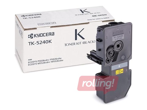 Toonerkassett  Kyocera M5526CDN, must, (4000 lk)