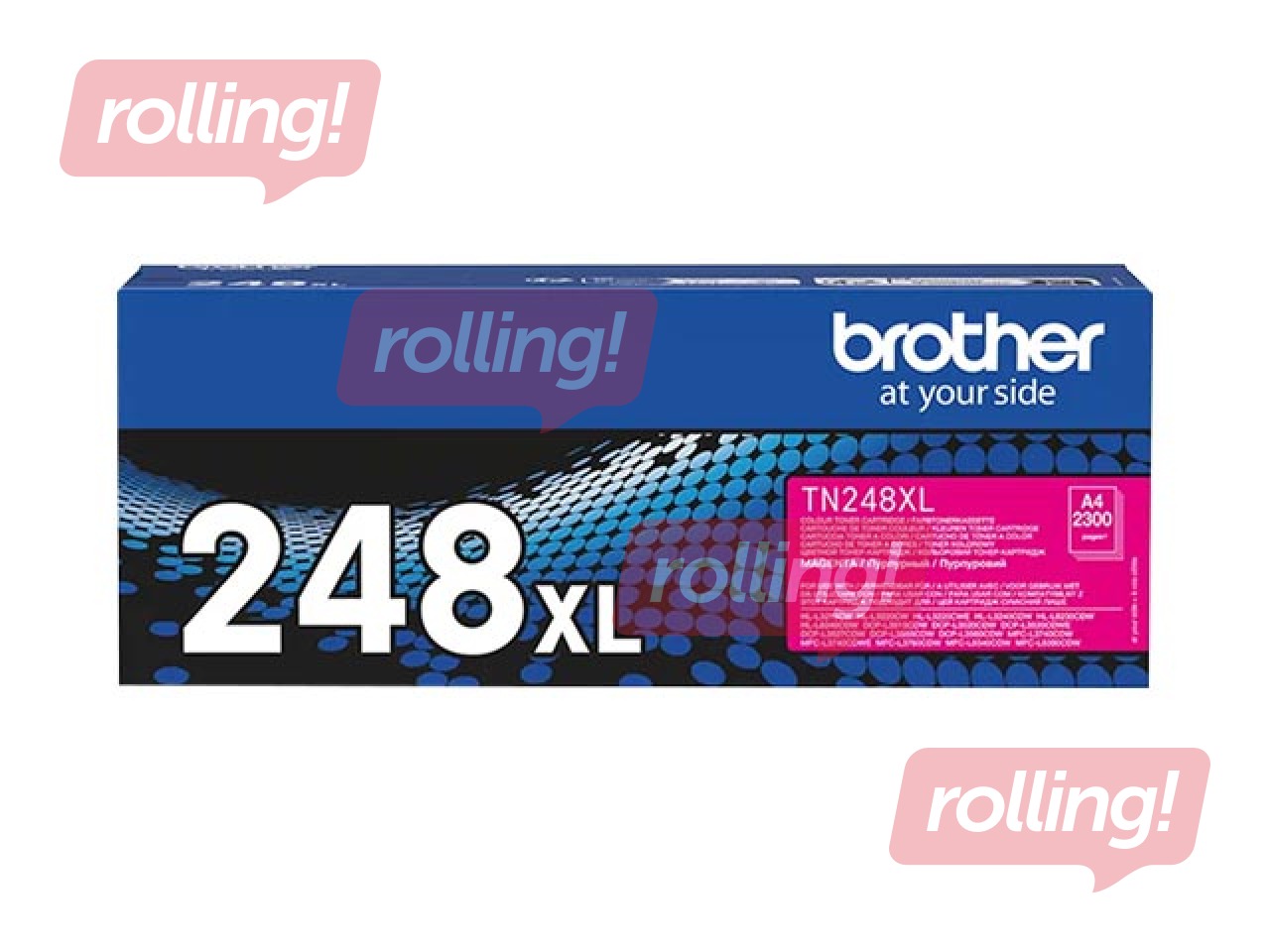 Tonera kasete Brother TN-248XLM, fuksīna sarkana (2300 lpp)