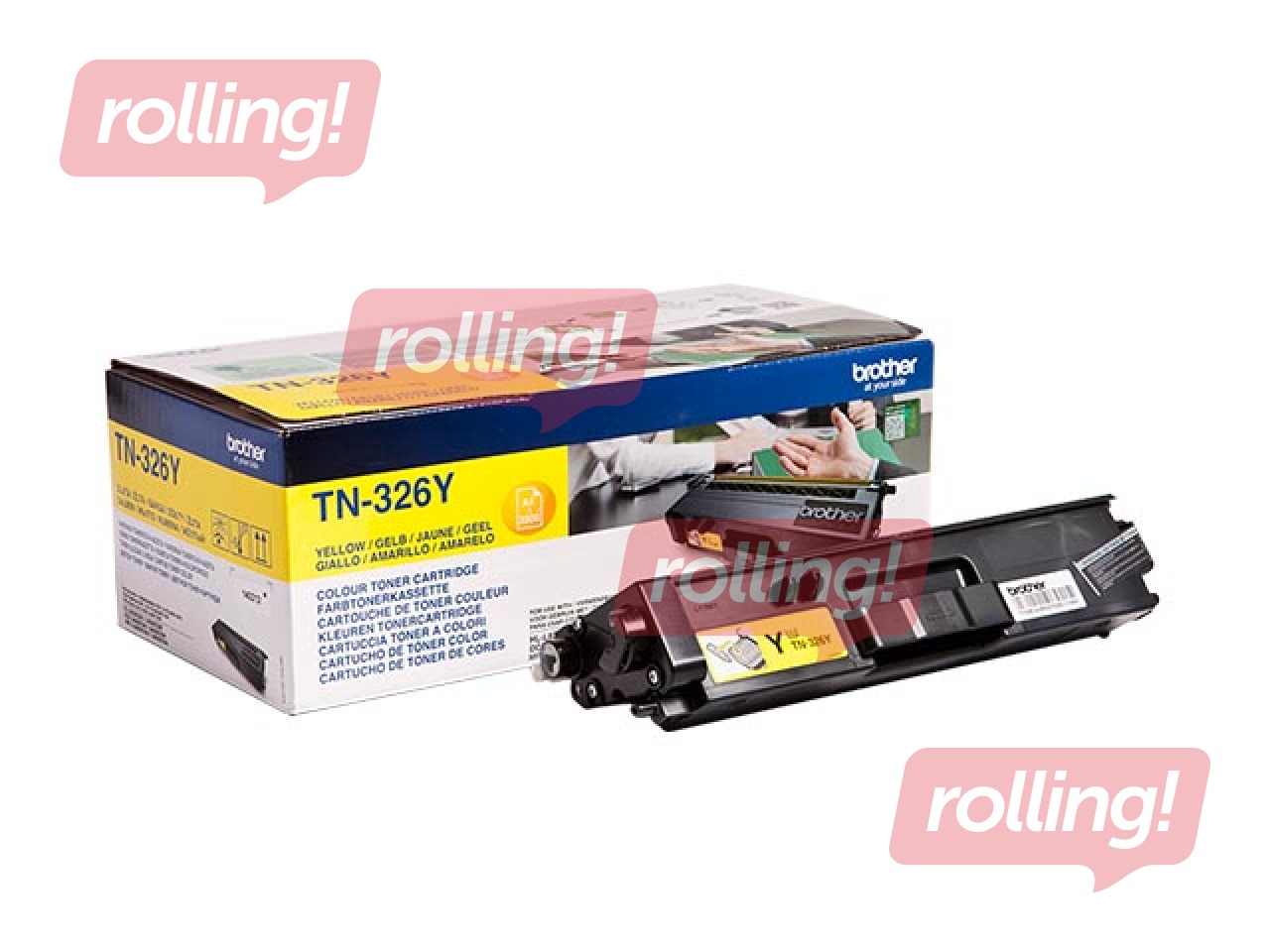Tonera kasete Brother DCP-L8400CDN, dzeltena, (3500 lpp.)
