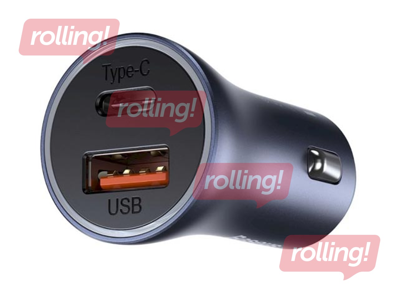 Auto laadija Baseus Golden Contactor Pro USB + Type C, kaabel komplektis, QC4.0, PD, SCP, 40W, hall