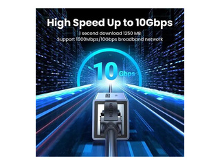 Ugreen 7. kategorijas LAN savienotājs RJ45 (8P8C) CAT7 10Gbps