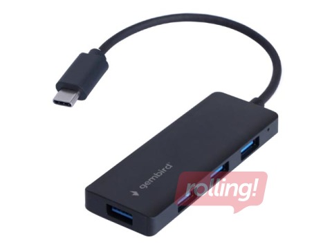 USB Hub Gembird 4-pordiline USB-C kuni 4 x USB 3.1 (1. põlvkond)