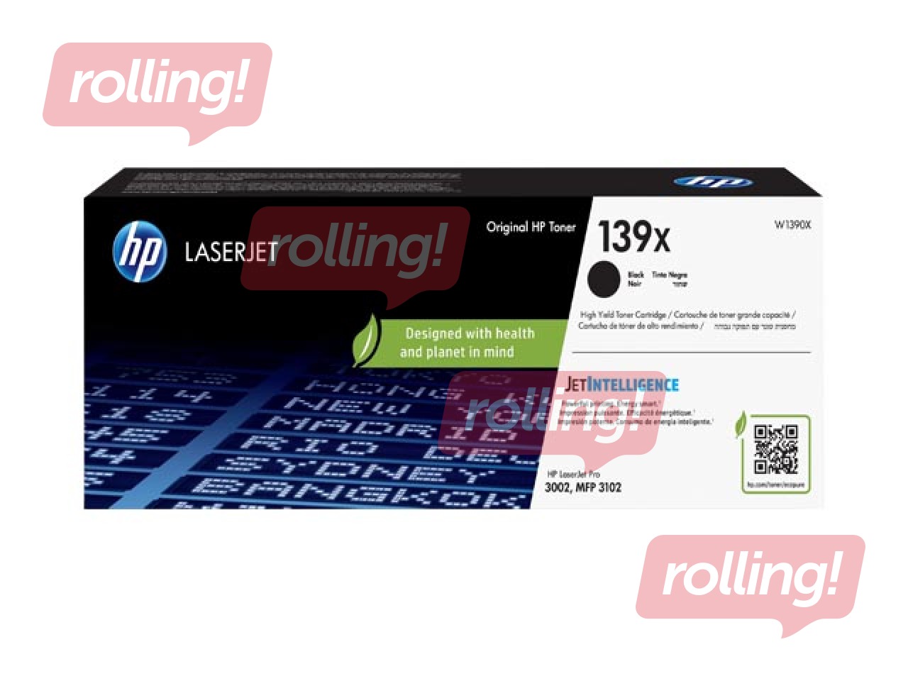 Tonerikassett HP 139X, must, 4000lk