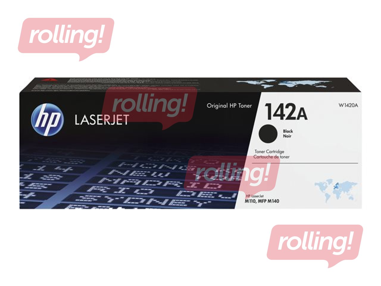 Tonera kasete HP 142A, Melna (950 lpp)