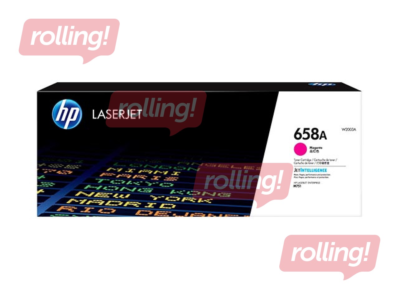 Tonera kasete HP 658A, fuksīna sarkana (6000 lpp)