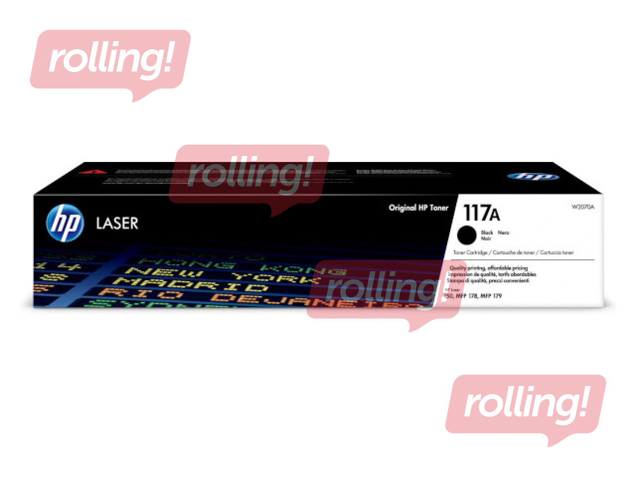 HP 117A Black Original Laser Toner Cartridge (1000 pgs)