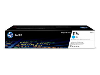 HP 117A Cyan Original Laser Toner Cartridge (700 pgs)