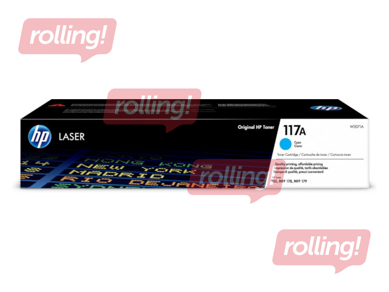 HP 117A Cyan Original Laser Toner Cartridge (700 pgs)