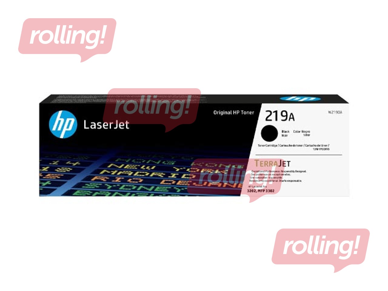 Tonerikassett HP, 219A, must, 1300 lehte