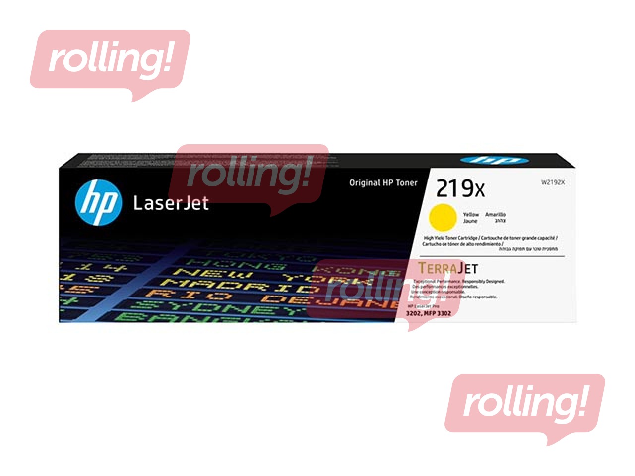 Tonera kasete HP 219X, dzeltena, 2500 lapas