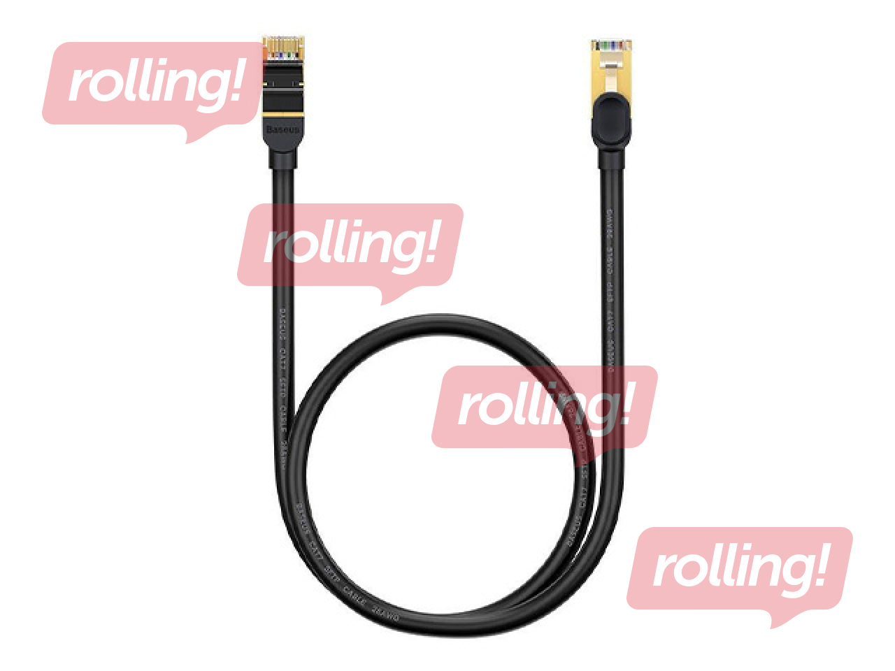 UTP Baseus Ethernet RJ45, 10 Gb/s, 5m network cable (black)