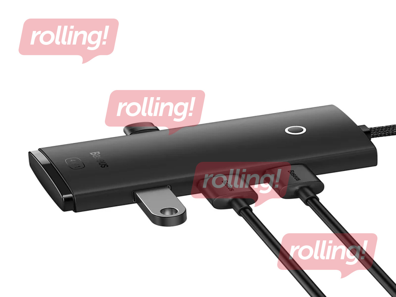 USB Hub Baseus 4in1 Baseus Lite Series USB to 4x USB 3.0, 1m, Black