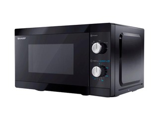Microwave oven Sharp YC-MS01E-B, free standing, 20 l, 800 W, black