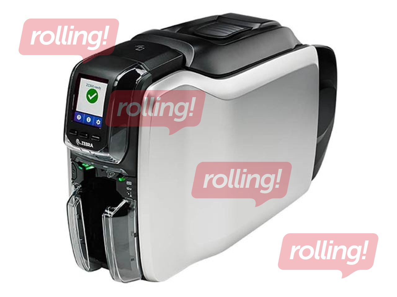 Принтер для печати пластиковых карт Zebra ZC300, двусторонний, UK/EU Провод, USB & Ethernet